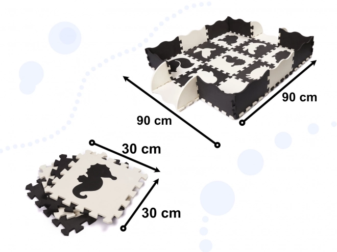 Kontrastne pjenaste puzzle sa životinjicama - 25 komada