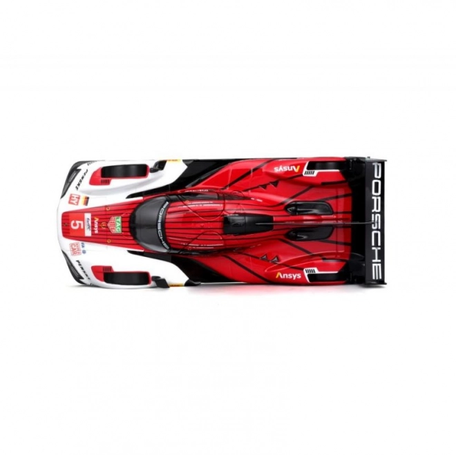 Bburago 1:24 Trkaći - Porsche 963 - Bijela/Crvena #5