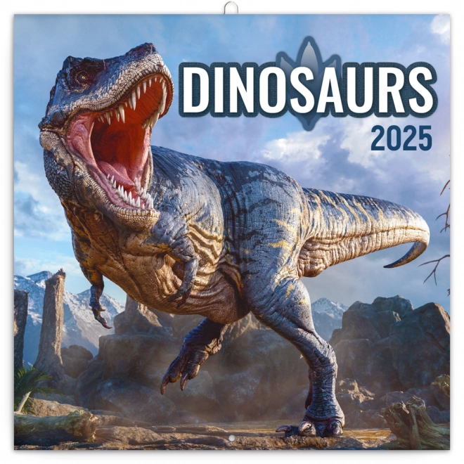NOTIQUE Kalendar za bilješke Dinosauri 2025, 30 x 30 cm