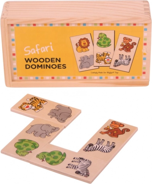 Bigjigs Toys Drveno domino Safari