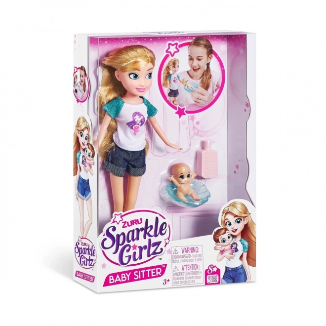 Zuru Sparkle Girlz baby sitter lutka