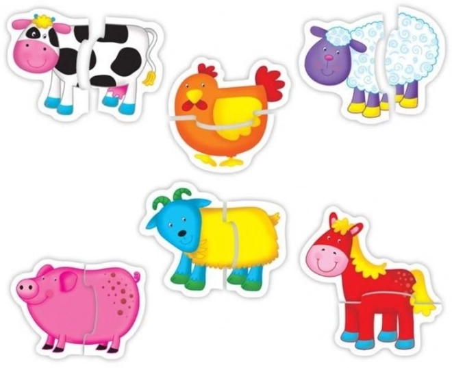 GALT Baby puzzle Farma 6x2 dijelovi