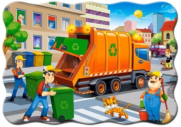 Dječje puzzle Garbage Car