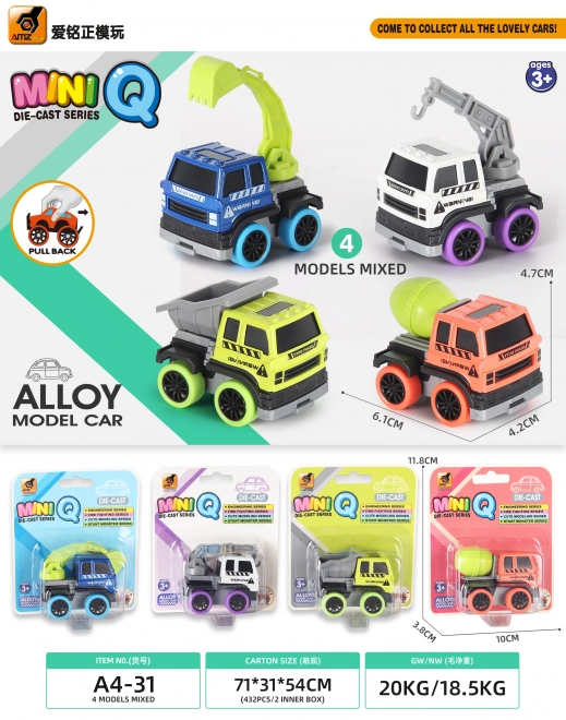 Auto građevinski metalni 6 cm