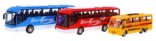 3 modela autobusa za djecu 3+ Školski autobus + Izletnički autobusi + Žive boje