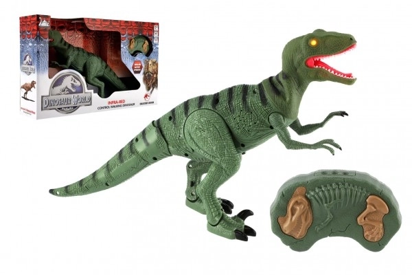 Hodajući IC Velociraptor plastika 50cm na baterije sa zvukom i svjetlom u kutiji 53x32,5x12cm