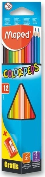 Trokutaste bojice MAPED Color'Peps 12 kom s šiljilom