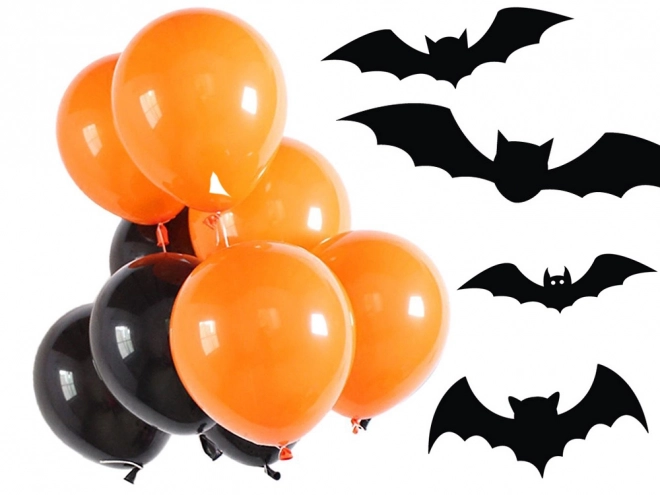 Halloween baloni crni i narančasti 20 kom