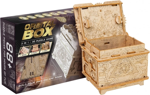Drveni mehanički mozgalica ESCAPEWELT ORBITAL BOX – 3D slagalica