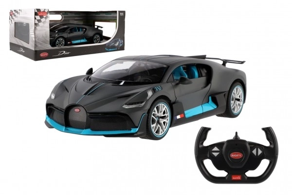 Auto RC Buggatti Divo sivo plast 32cm 2,4GHz na daljinsko upravljanje na baterije u kutiji 43x18x25cm