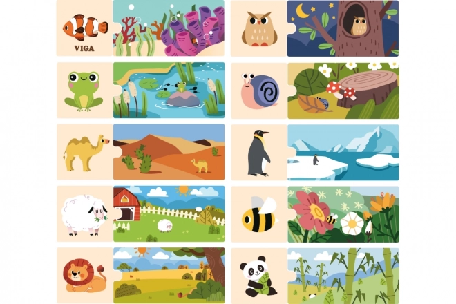 Puzzle Životinje Logička Zabava VIGA