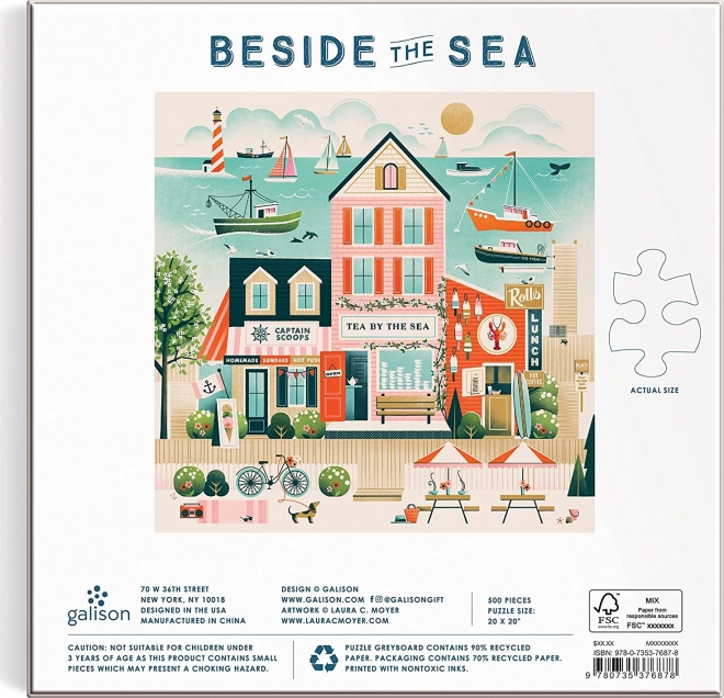 Galison Puzzle Bistro u moru 500 dijelova