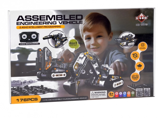 176-ele RC0665 Set daljinskog upravljanja 4 u 1 za sklopive građevinske strojeve
