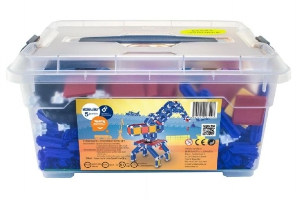 Konstrukcijski set SEVA 5 Jumbo plastika 1064 komada u plastičnoj kutiji 40x19x27cm