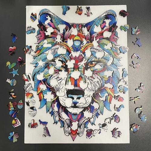 Drvene puzzle kruzzel Vuk