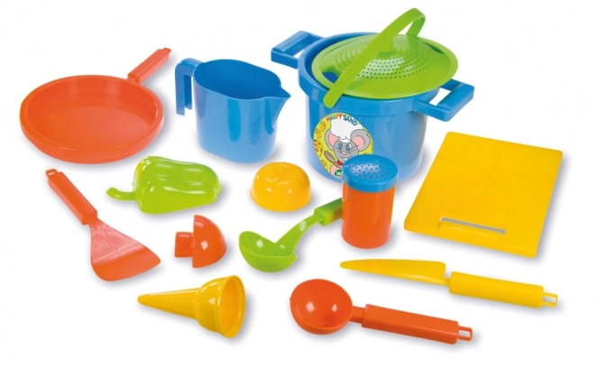 Set za pijesak za kuhanje 14 kom u mreži 30x22x20cm 24m+