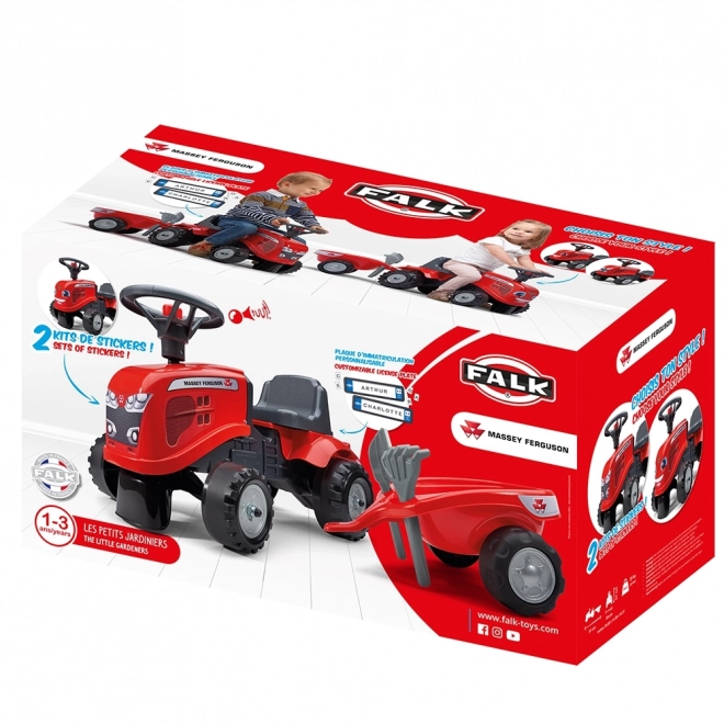 Guralica traktor Massey Ferguson crvena s volanom i