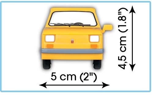 Građevinski set 71 elementa Polski Fiat 126P