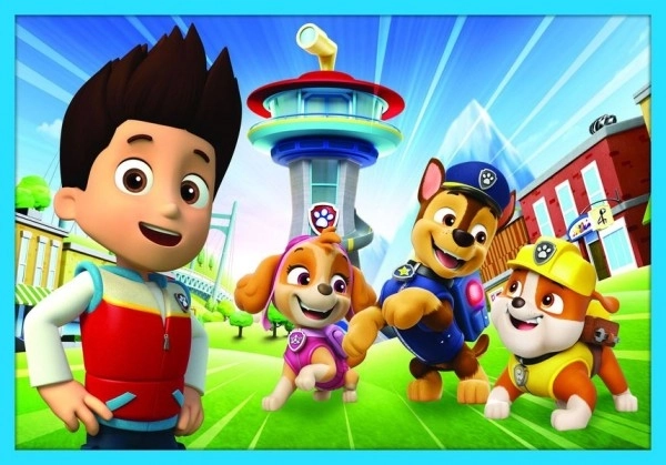 Puzzle Paw Patrol Psići u ophodnji 10u1 Pouzdan tim u kutiji 40x27x6cm
