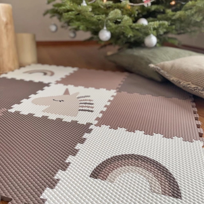 Minideckfloor podloga 9 dijelova - jednorog i duge