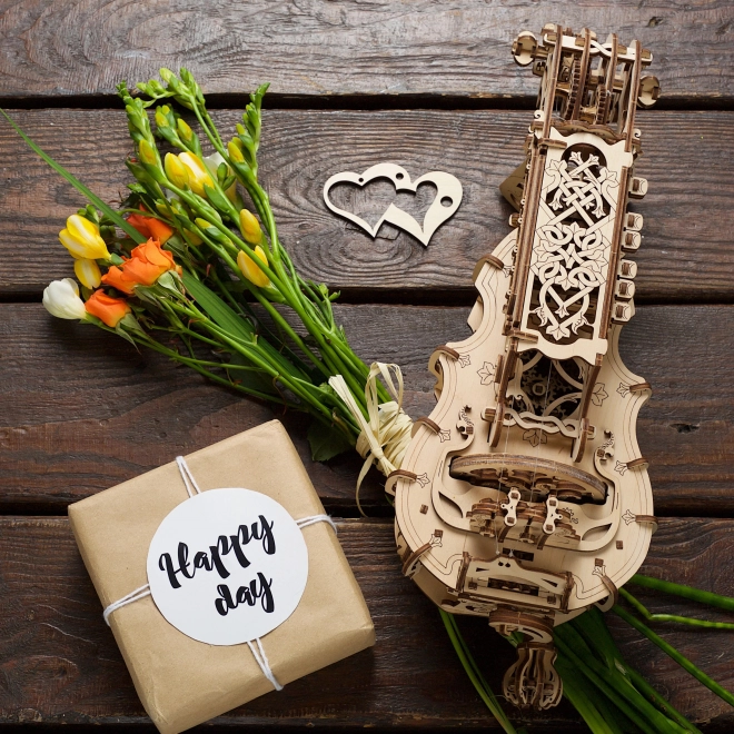 Ugears 3D drveni mehanički puzzle Hurdy-Gurdy