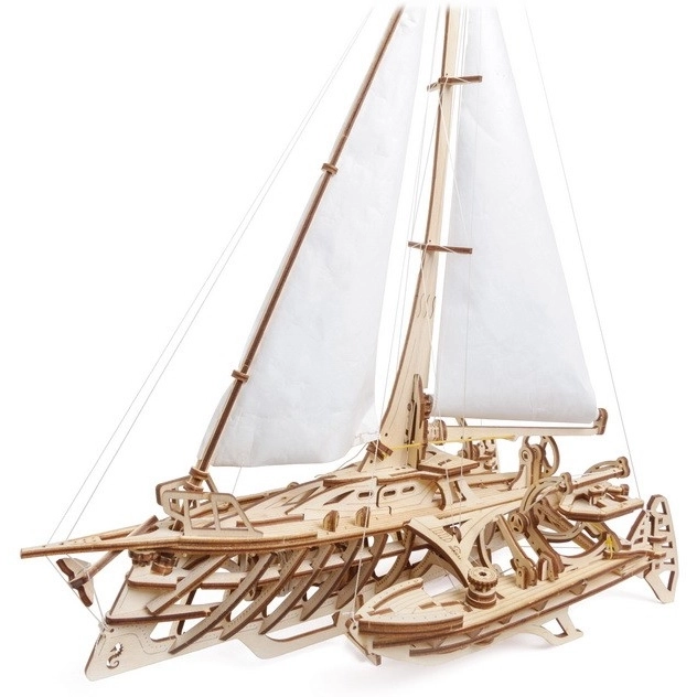 Ugears 3D puzzle - Drveni Trimaran Merihobus 237 dijelova