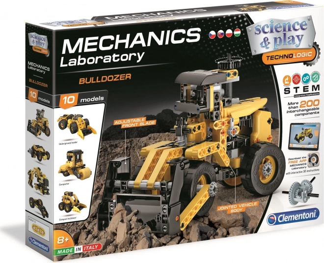Clementoni Mehanički laboratorij Bager 10u1 – edukativni STEM set
