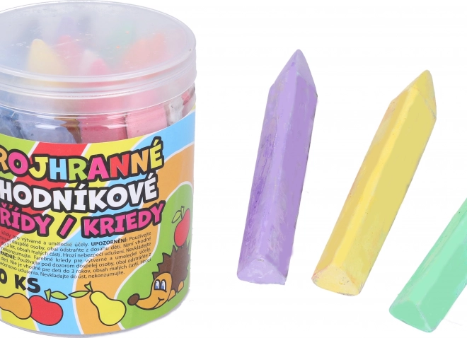 Trokutaste ulične (kreda) bojice 20 komada