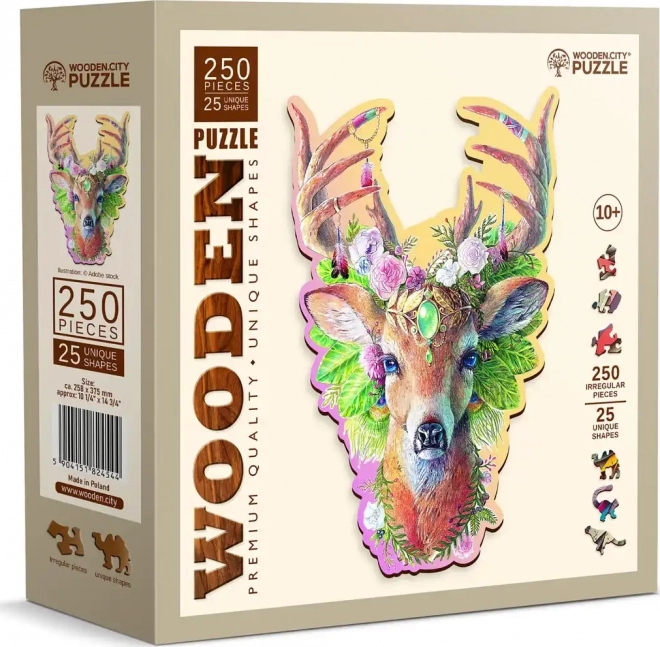 WOODEN CITY Drvene puzzle Modni jelen 250 komada EKO