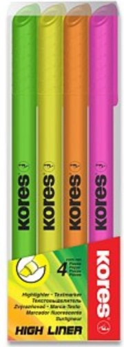 Kores High Liner markeri za isticanje Set 4 kom