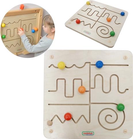 Drvena edukativna ploča Labirint Masterkidz Montessori