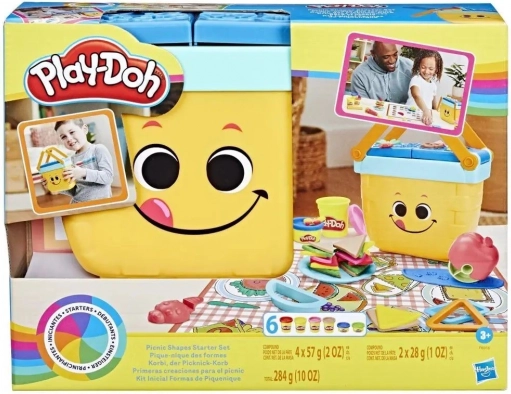 Play-Doh Starters piknik i učenje oblika – kreativni set s košarom