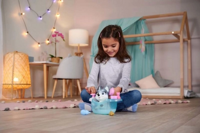 Psić Husky Pamper Petz u kadi