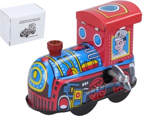 Metalna navijajuća lokomotiva na ključ, 6 cm