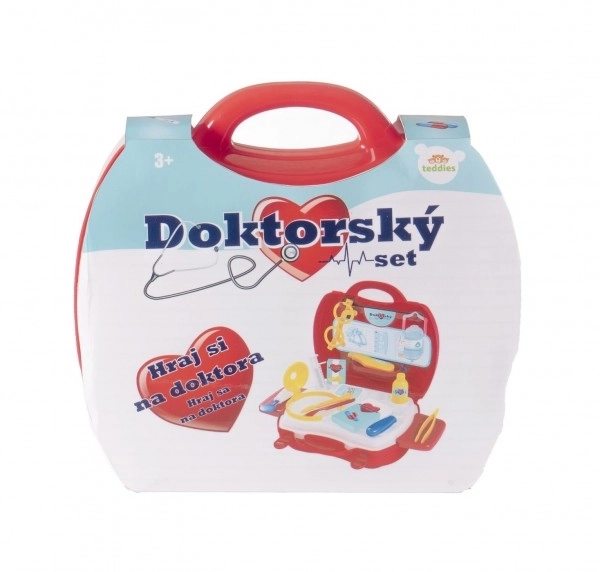 Set doktor/liječnik plastika u plastičnom kovčegu 24x22x9 cm u vrećici