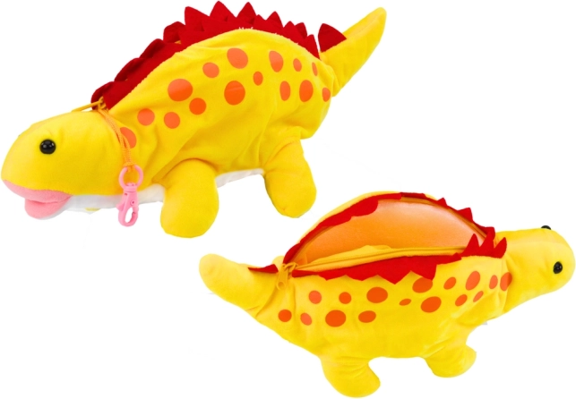Plišani dinosaurus pernica i skrovište žuti