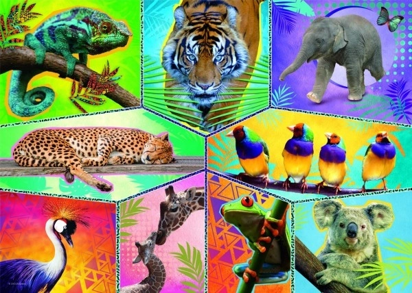 Puzzle Planeta životinja 48x34cm 200 dijelova u kutiji 33x23x4cm