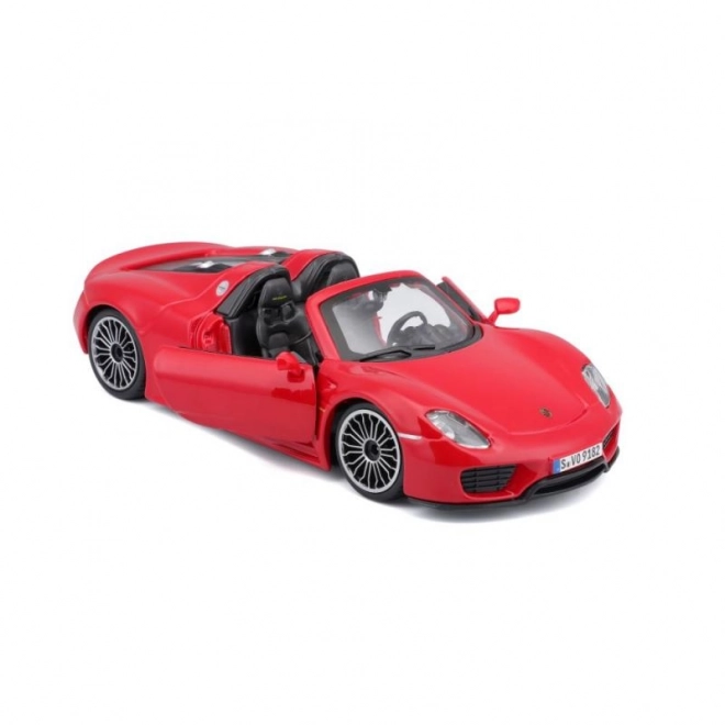 Kovinsko autiće Porsche 918 Spyder crveno