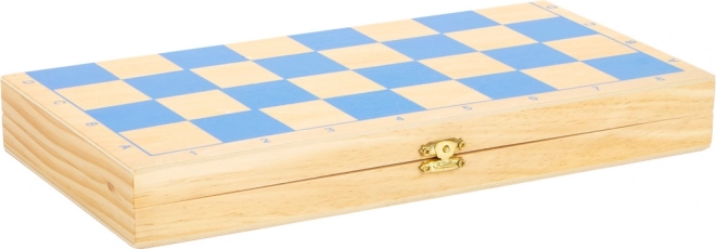 Drvene šahovske figure za djecu small foot – sklopivi set s šarenim figurama