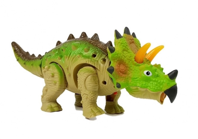 Dinosaurus na baterije Triceratops zeleni