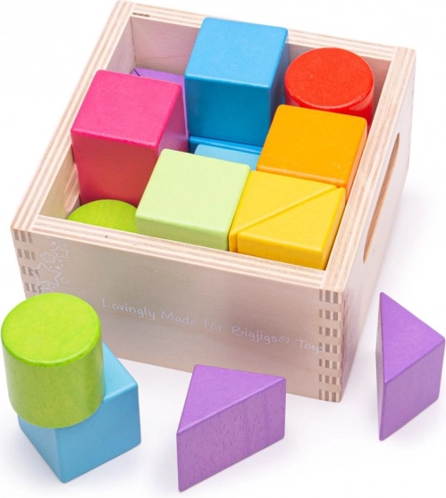 Šarene drvene kocke za djecu od Bigjigs Toys