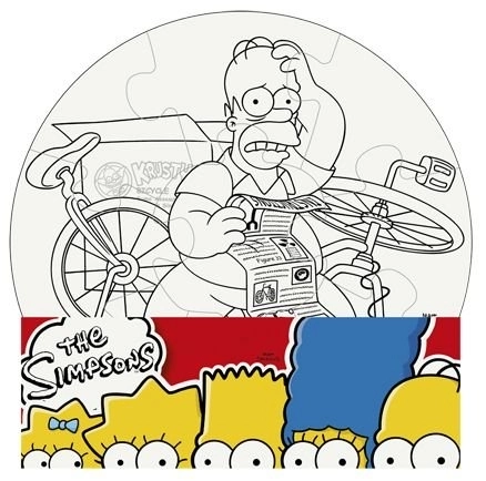 Obojaj si puzzle Simpsoni krug 9 dijelova