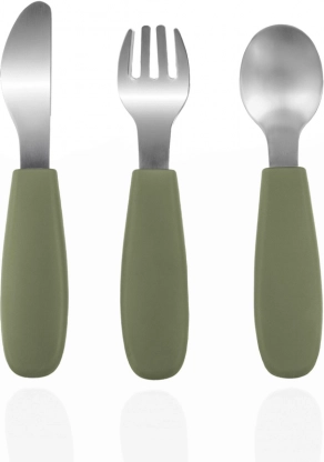 Silikonski dječji pribor, Forest Green