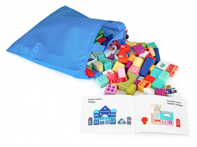 ECOTOYS Drvene kocke Grad