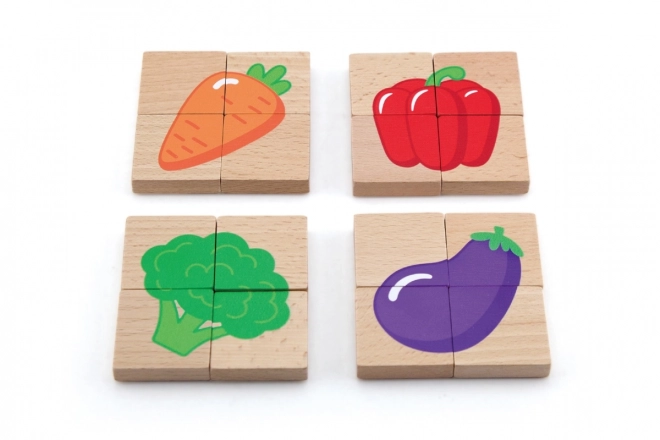 Drvene magnetske puzzle - voće