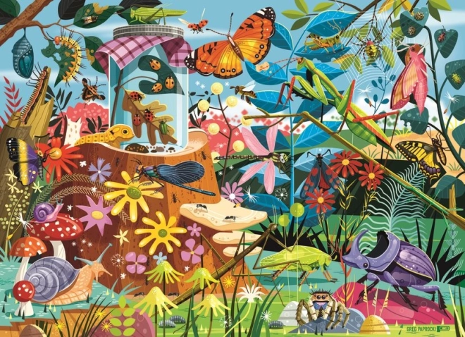 Puzzle Vrtne pustolovine s bubama 60 dijelova