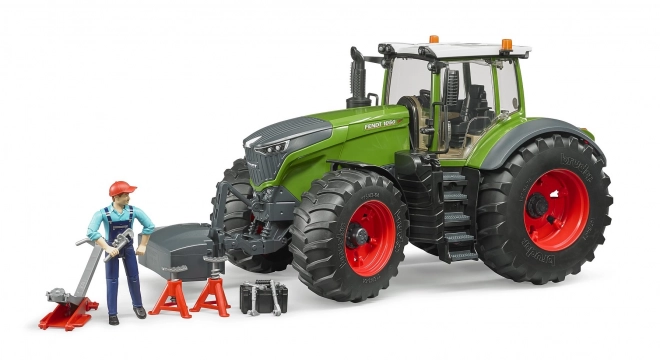 Bruder Traktor Fendt 1050 Vario s mehaničarem i radioničkim alatom 1:16