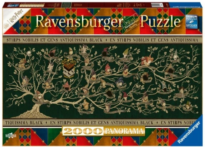 Harry Potter rodoslovlje panorama puzzle 2000 dijelova Ravensburger