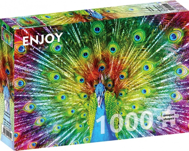 Puzzle Šareni Paun 1000 Dijelova
