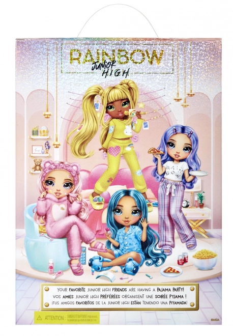 Rainbow High Junior Fashion lutka u pidžami - Violet Willow